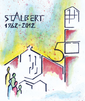 St. Albert Landau - Zeichnung Maria Herrmann