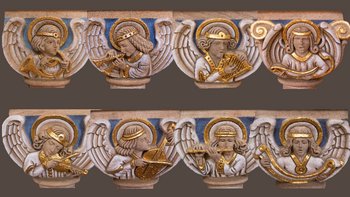 Engel in der Apsis der Marienkirche Engel in der Apsis der Marienkirche