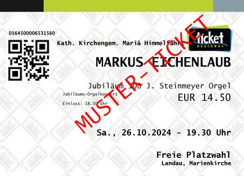Tickets für die Konzertreihe Tickets für die Konzertreihe
